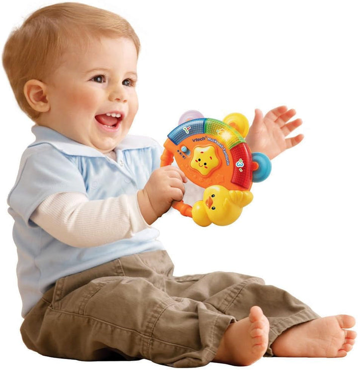 Vtech Baby 3-in-1 Magic Music Ball, de la 9-36 luni & Baby Music Fun Tambourine - Jucărie electronică cu muzică și efecte sonore - Pentru copii cu vârsta cuprinsă între 9-36 luni Jucarii Bebe Naty Shop