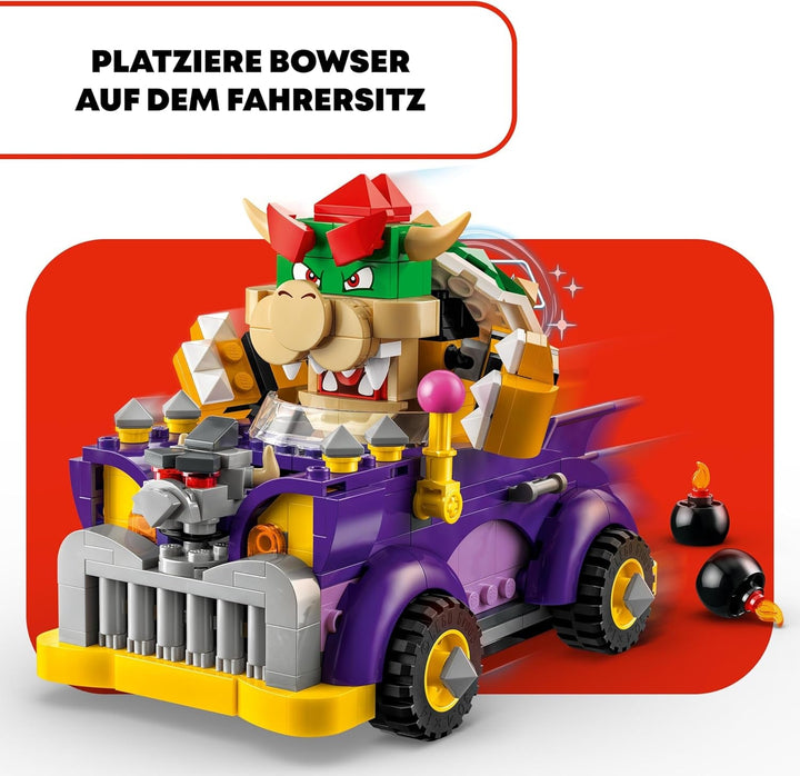 LEGO Super Mario Bowser's Monster Cart - Set de expansiune, jucărie pentru mașină cu figura Bowser pentru băieți și fete, set cu un singur personaj, cadou de gamer pentru copii de la 8 ani 71431