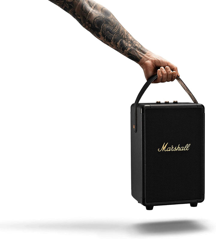 Marshall Tufton În aer liber portabil Bluetooth Party Speaker, IPX2 rezistent la apă - negru și alamă