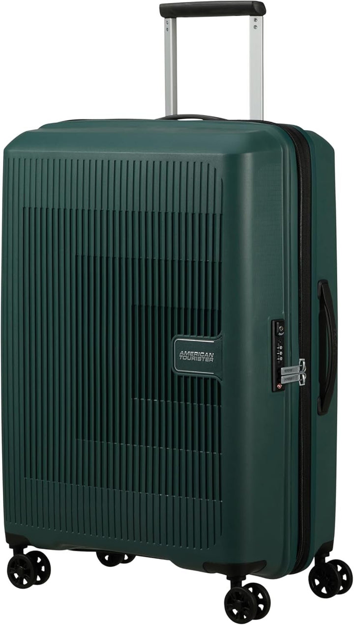 American Tourister Aerostep - Spinner L, Valiză extensibilă, 77 cm, 101.5/109 L, Portocaliu (Portocaliu aprins) - Naty Shop