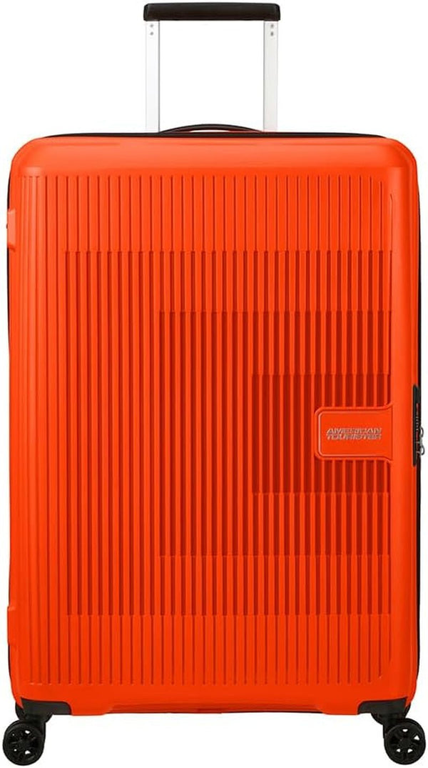 American Tourister Aerostep - Spinner L, Valiză extensibilă, 77 cm, 101.5/109 L, Portocaliu (Portocaliu aprins) Bagaje și echipament de călătorie Naty Shop Portocaliu (portocaliu strălucitor) L (77 cm - 101,5/109 L)