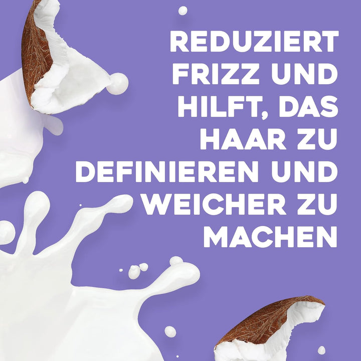 OGX Coconut Miracle Oil Conditioner, Feuchtigkeitsspendende Haarpflege Spülung Mit Kokosöl, Vanilleextrakt & Essenz Der Tiare, Haarspülung Mit anti Frizz Formel Für Optimale Locken Pflege (385 Ml)