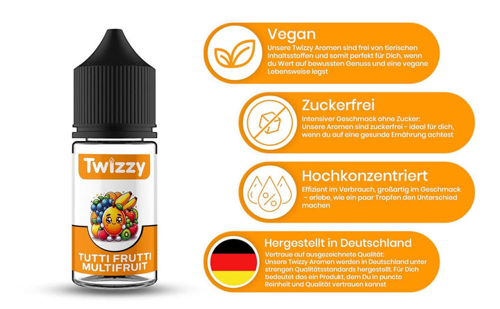 Twizzy Aroma Concentrata Tutti Frutti, 30 ml