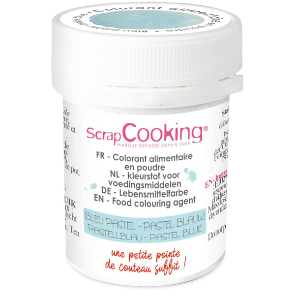 Scrapcooking, colorant alimentar pudră, albastru pastel, 5 grame