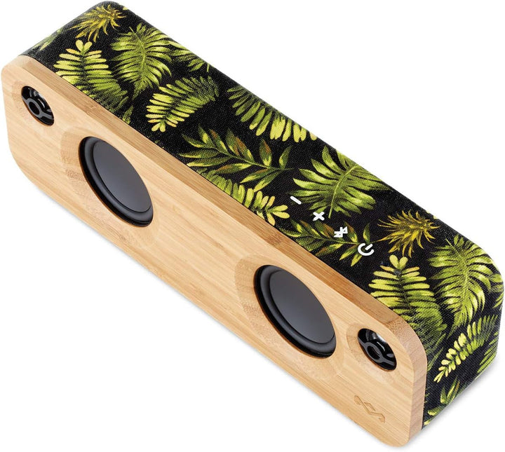House of Marley Get Together Mini - Difuzor Bluetooth portabil, subwoofer de 2,5'' și tweeter de 1'', baterie cu autonomie de 10 ore, aux-in, încărcare USB, difuzor pentru Iphone, Ipad, Samsung Etc - Negru