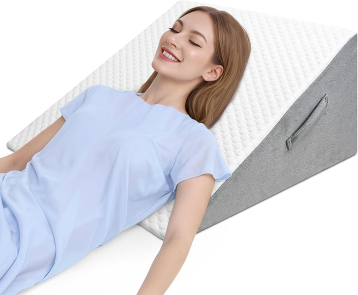 Pernă versatilă pentru pat și canapea pernă de lectură din spumă de înaltă densitate pernă ergonomică pentru pat pentru apnee de somn reflux, pernă perfectă pentru susținerea spatelui atunci când jucați, citiți sau vă uitați la TV
