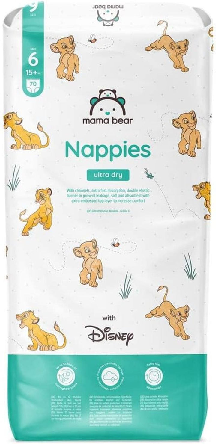 Scutece Mama Bear Disney Ultra Dry mărimea 4 (8-14 kg), alb, 84 bucăți (1 pachet)