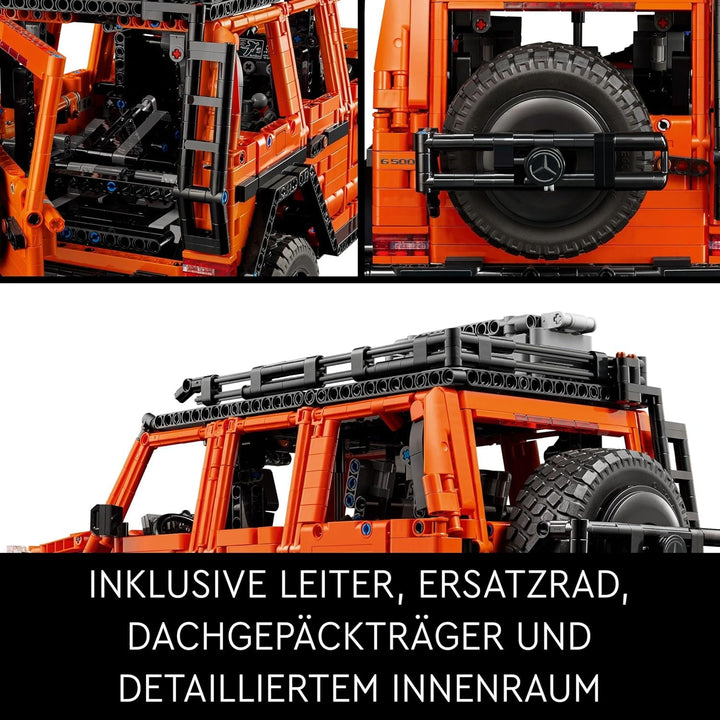 LEGO Technic Mercedes-Benz G 500 Professional Line, set de construcție cu model de mașină G-Class, cadou pentru adulți, set de vehicule de lux de teren, obiect de colecție Mercedes, mașină de jucărie 42177