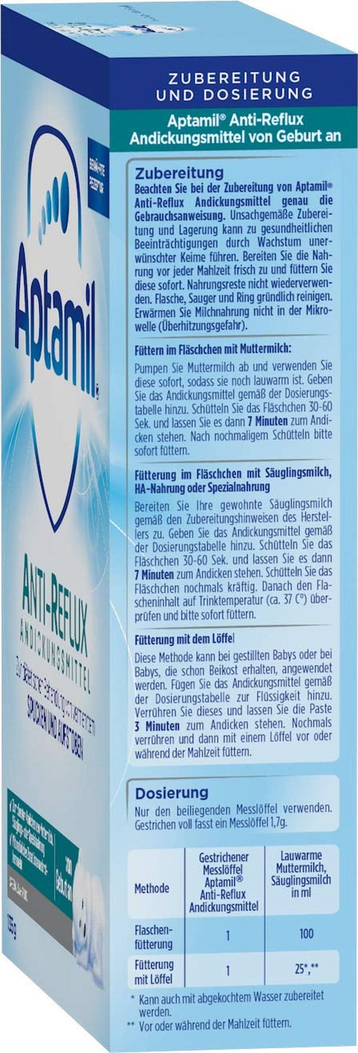 Aptamil AR Andickungsmittel Von Geburt An, 6Er Pack (6 X 135 G)