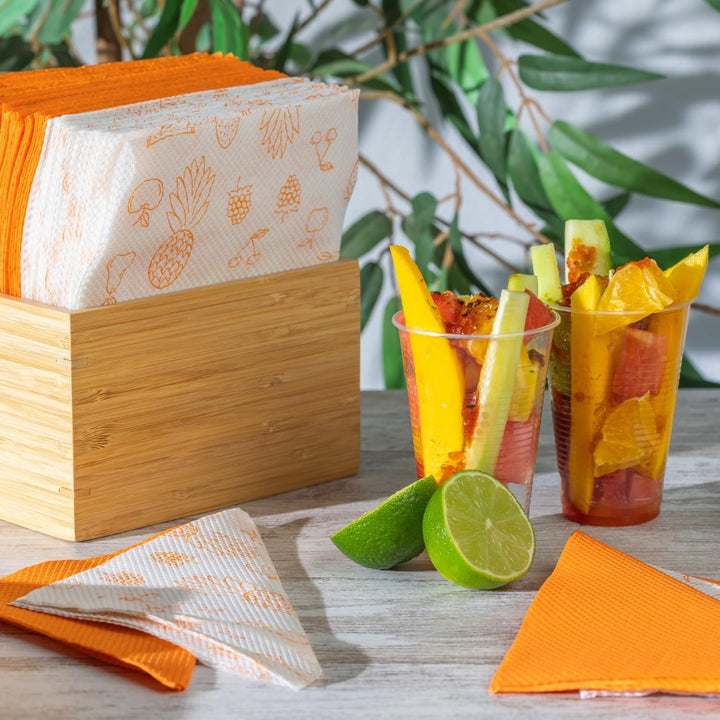 Șervețele de hârtie Renova Red Label, 140 șervețele, Jumătate alb, Decorat, Jumătate culoare, Dimensiune standard