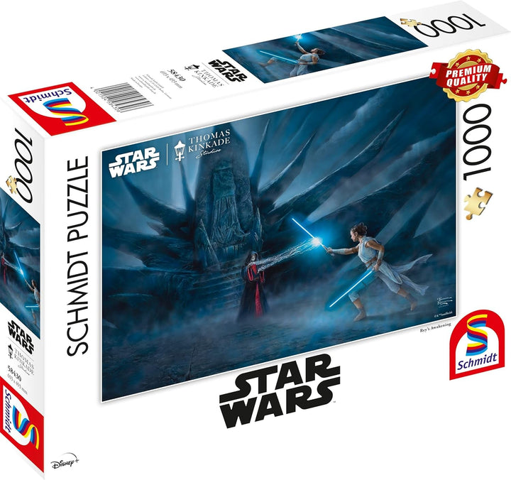 Schmidt Spiele 58430 Thomas Kinkade, Star Wars, Trezirea lui Reys, puzzle jigsaw 1000 piese