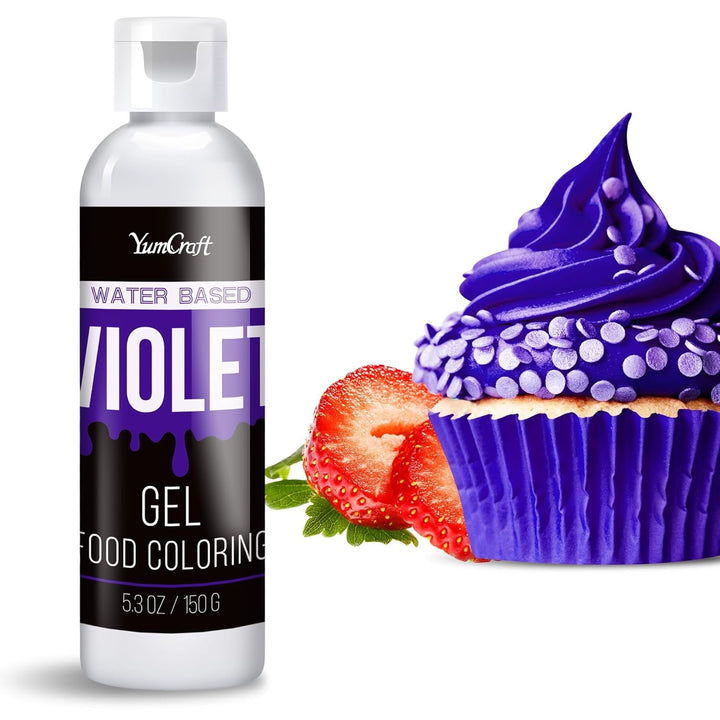 Lebensmittelfarbe Gel - Hoch Konzentriert Gel Lebensmittel Farbe Zum Kuchen, Backen, Ostereiern, Getränken - Zuckerfrei Food Coloring Für Fondant, Zuckerguss, Slime, Tortendeko (Rot, 150G)