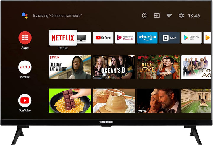 Telefunken Fernseher 50 Zoll Android Smart TV (4K UHD, HDR Dolby Vision, Triple-Tuner, Bluetooth, Dolby Atmos) D50U750X2CWI