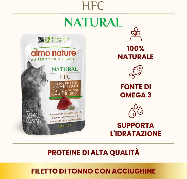 Almo Nature Multipack Hrană umedă pentru pisici HFC Natural - 3 varietăți cu pui 6 X 55G, 1Pack (1 X 0.330 Kilograme)