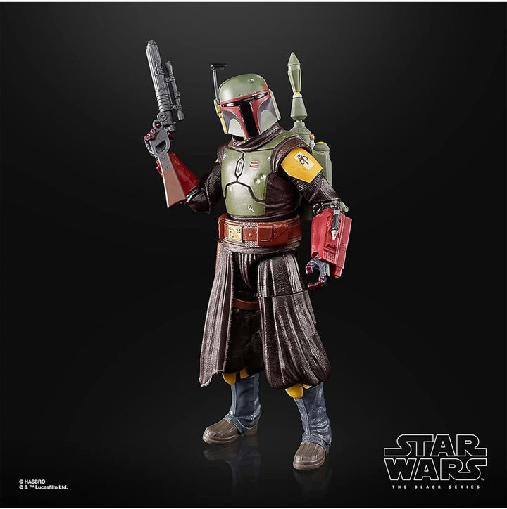 Star Wars Hasbro Seria Neagră Boba Fett (Camera Tronului): Cartea lui Boba Fett Figura de colecție, pentru copii 4+ ani, Multi, 15 cm înălțime