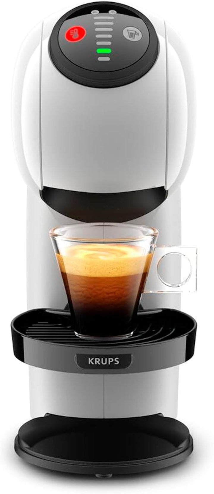 Krups Nescafé Dolce Gusto Genio S Compact, Espressor cu Capsule de Înaltă Presiune XL, cu Frișcă, 30 de Secunde, Oprire Automată, Alb, + 3 Pachete Diferite de Cafea