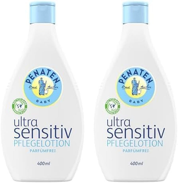 PENATEN Ultra Sensitive Care Cream Face & Body (100ml) cremă de față și de corp pentru bebeluși fără parfum, cremă hidratantă protectoare și hrănitoare pentru pielea foarte sensibilă a bebelușilor predispuși la neurodermatită