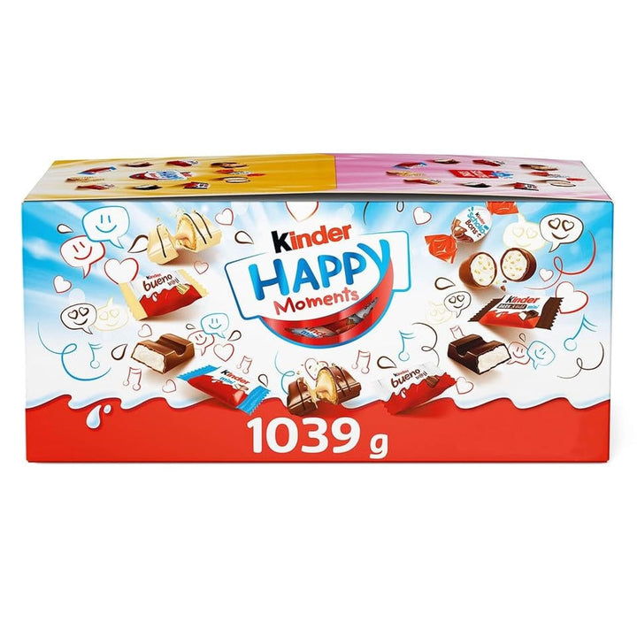 Kinder Happy Moments Mini Mix – Mischung Aus Spezialitäten Von Kinder – 5 Verschiedene Sorten – 1 X 1039 G Großpackung Schokolade