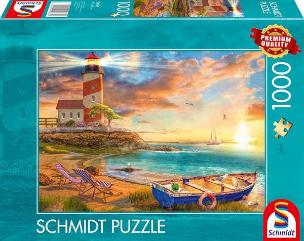 Schmidt Spiele 59765 Apus de soare în Golful Farului, puzzle jigsaw 1000 piese, colorat