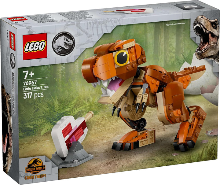 LEGO Jurassic World Little Eatie: T.Rex, jucărie de construcție pentru băieți și fete de la 7 ani, set de construcție cu dinozaur, cadou pentru copii, model cu gură, cap și coadă mobile 76967