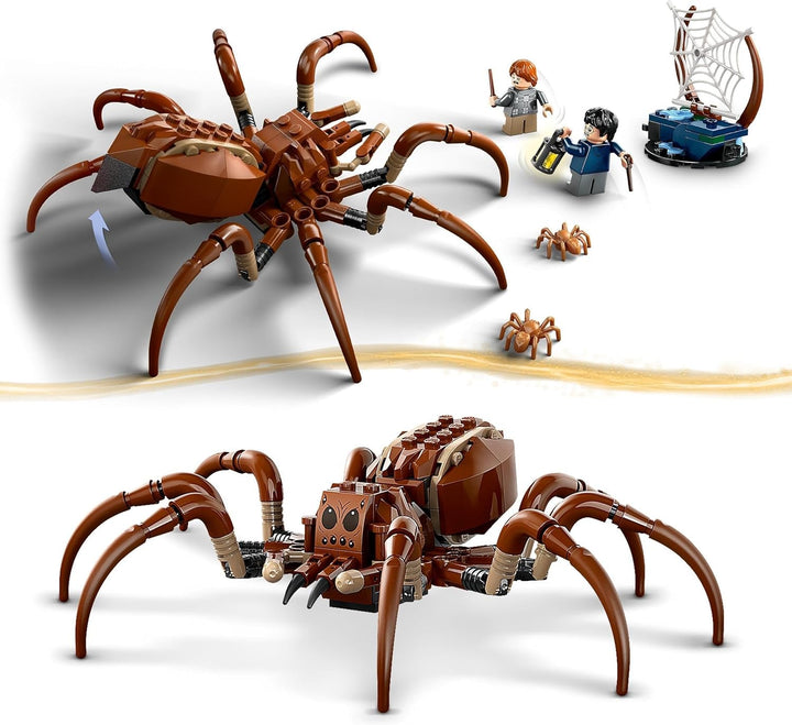 LEGO Harry Potter Aragog în Pădurea Interzisă, set de joacă fantasy cu păianjen, creatură mitică, 2 minifigurine, cadou magic pentru băieți, fete și fani cu vârsta peste 7 ani 76434