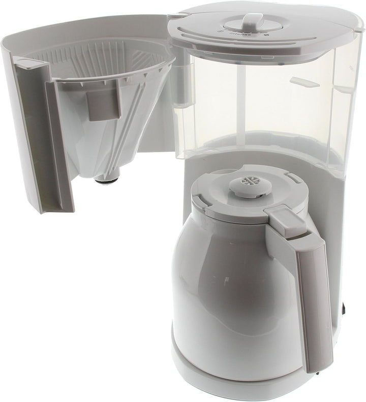 Melitta Enjoy - Cafetieră cu filtru - Cu cană termo - Stop picurare - 8 cești - Alb (1017-05)