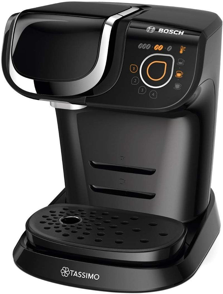 Aparat de cafea cu capsule Tassimo My Way 2 TAS6502 de la Bosch, Cu filtru de apă, Peste 70 de băuturi, Personalizare, Complet automat, Preparare ușoară, 1.500 wați, 1,3 litri, Negru