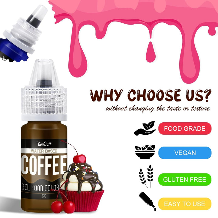 Lebensmittelfarbe Gel - Hoch Konzentriert Gel Lebensmittel Farbe Zum Kuchen, Backen, Ostereiern, Getränken - Zuckerfrei Food Coloring Für Fondant, Zuckerguss, Slime, Tortendeko (Rot, 150G)