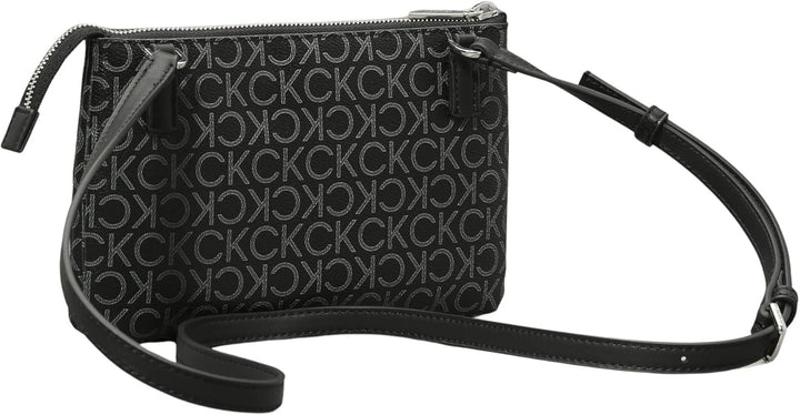 Calvin Klein geantă de umăr pentru femei Ck Must Klein, negru (Black Mono), mărime naturală Genti Femei Naty Shop