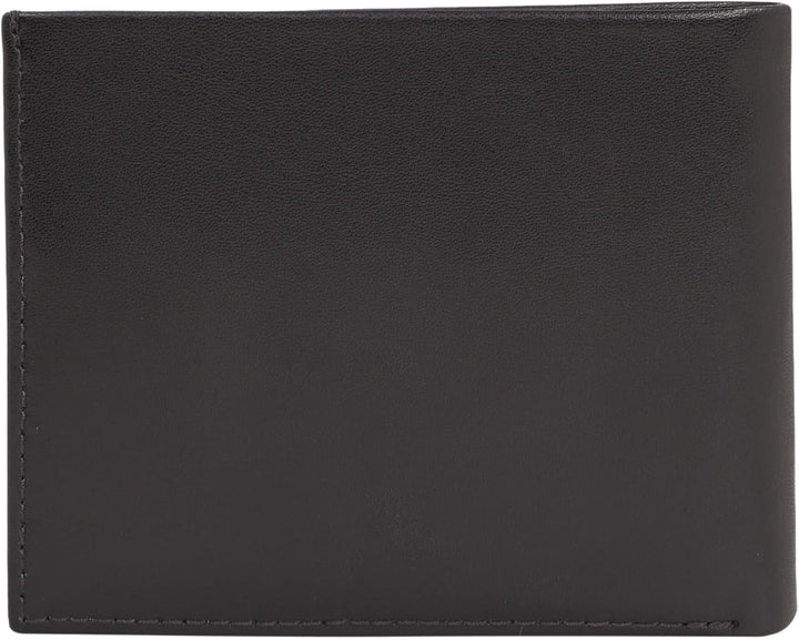 Calvin Klein METAL CK BIFOLD 6CC W/BILL Portofel pentru bărbați, negru (Ck Black), OS Portofel Barbati Naty Shop