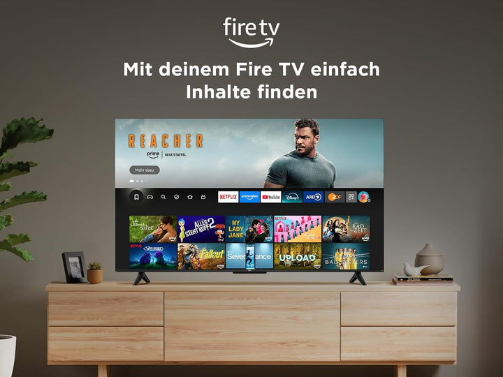 TCL 43T6C 43 Zoll QLED 4K HDR Fernseher, Smart Fire TV Mit Dolby Vision & Atmos, HDR10+, Sprachbefehl Funktion & Ask Alexa
