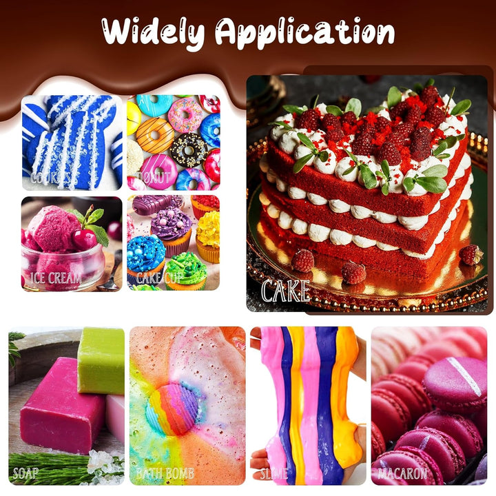 Lebensmittelfarbe Gel - Hoch Konzentriert Gel Lebensmittel Farbe Zum Kuchen, Backen, Ostereiern, Getränken - Zuckerfrei Food Coloring Für Fondant, Zuckerguss, Slime, Tortendeko (Rot, 150G)