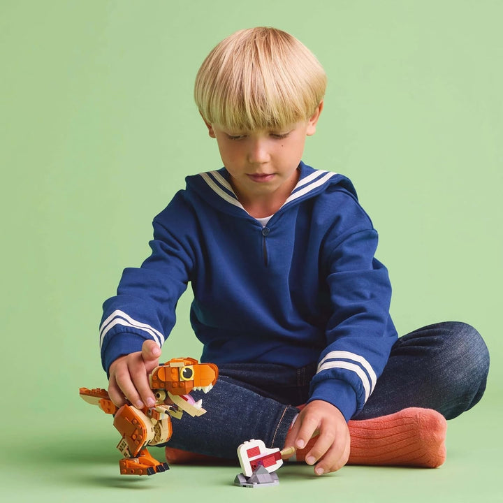 LEGO Jurassic World Little Eatie: T.Rex, jucărie de construcție pentru băieți și fete de la 7 ani, set de construcție cu dinozaur, cadou pentru copii, model cu gură, cap și coadă mobile 76967