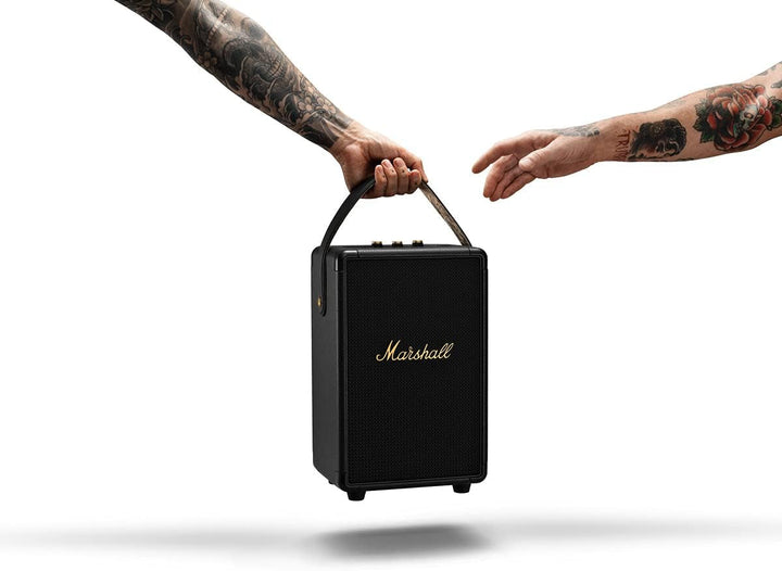 Marshall Tufton În aer liber portabil Bluetooth Party Speaker, IPX2 rezistent la apă - negru și alamă