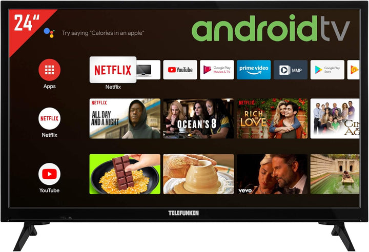 Telefunken Fernseher 50 Zoll Android Smart TV (4K UHD, HDR Dolby Vision, Triple-Tuner, Bluetooth, Dolby Atmos) D50U750X2CWI