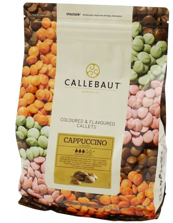 Ciocolata aroma CAPUCINO 30.8%, 2.5 Kg, Callebaut Materii Prime Profesionale Naty Shop