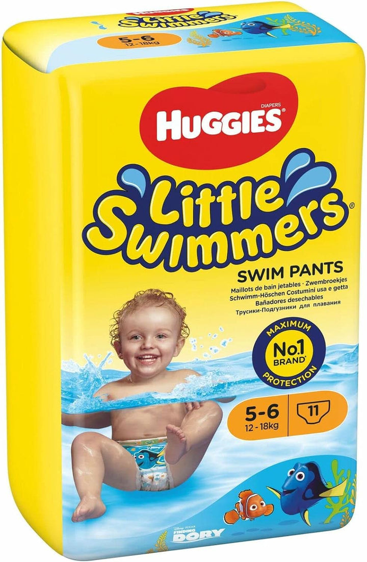 Huggies Little Swimmers Einweg-Schwimmwindeln, Größe 5 – 6 – 33 Hose Total