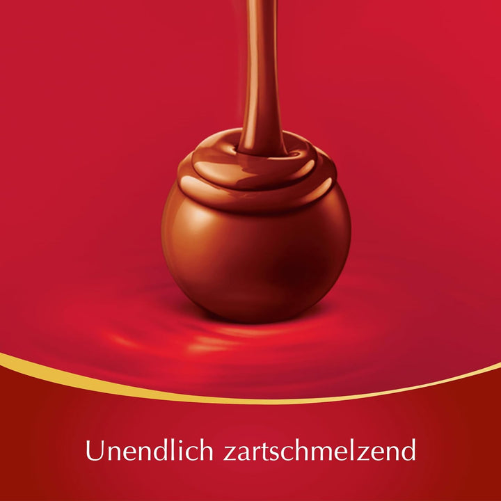 Lindt Schokolade LINDOR Kugeln Milch | 100G Im Beutel | Ca. 7 Kugeln Vollmilchschokolade Mit Zartschmelzender Füllung | Pralinen-Geschenk | Schokoladen-Geschenk