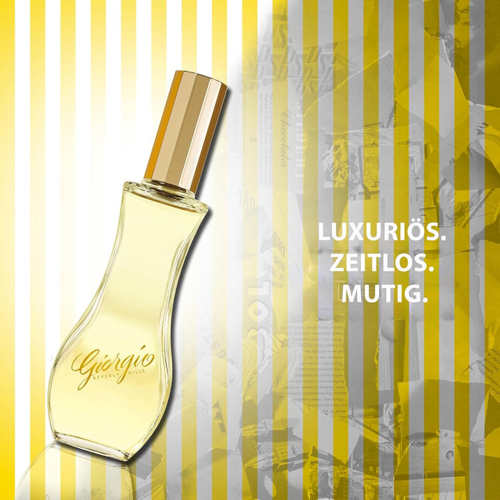 Giorgio Beverly Hills - Giorgio Yellow Eau De Toilette, Parfum Spray Feminin și Elegant, Cu Note Florale, Proaspete și Ușor Orientale, Aromă Lemnoasă, Parfum pentru Femei