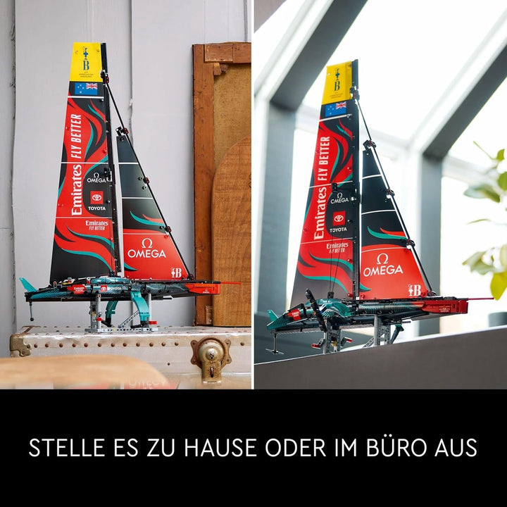 LEGO Technic Emirates Team New Zealand AC75 Racing Yacht, set de construcție cu barcă cu pânze pentru adulți, cadou pentru bărbați și femei, activitate creativă și relaxantă 42174
