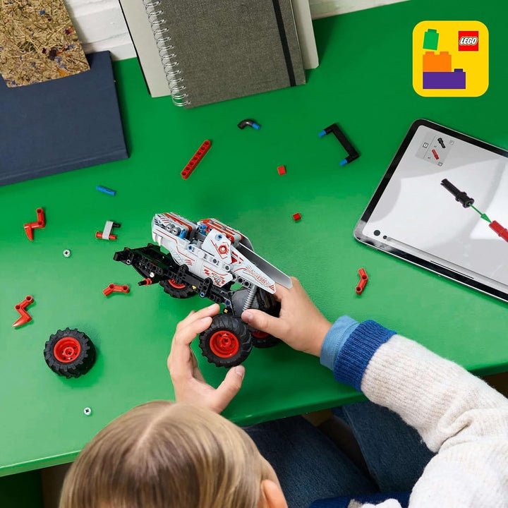 LEGO Technic Monster Jam Thunderroarus, camion monstru de jucărie cu funcție de retragere, jucărie de construcție pentru copii, cadou pentru băieți și fete cu vârsta de 7+ 42200