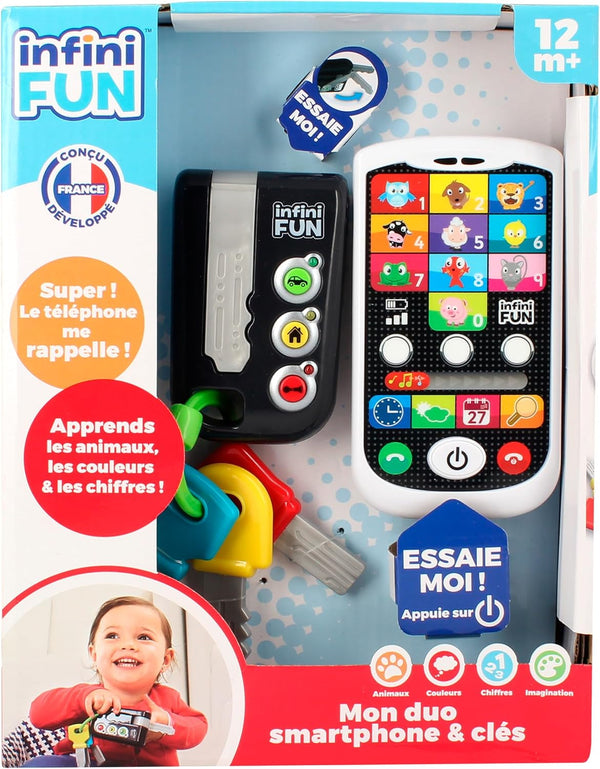 My Duo High-Tech Phone + Key - Un telefon și o cheie foarte realiste. - Jucărie pentru proiecte de învățare multiple de la 12 luni Jucarii Bebe Naty Shop Titlu implicit