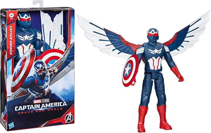 Marvel Studios Captain America Brave New World, Captain America Deluxe Action Figure, 30 cm