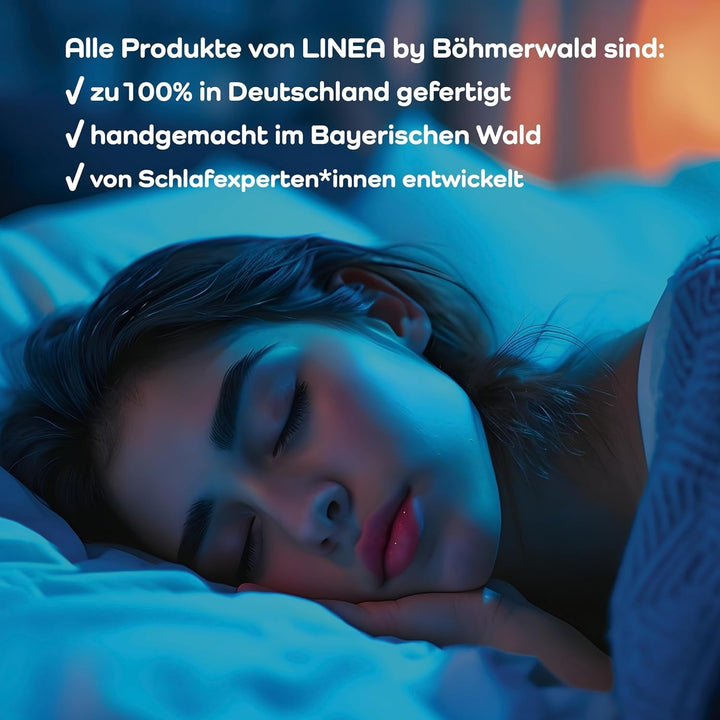 LINEA by Böhmerwald - Cosy - Pernă de înaltă calitate Balance, 80X80, 70% pene clasa 1, 30% puf nou, potrivit pentru alergici, lavabil până la 60°C, produs în Germania