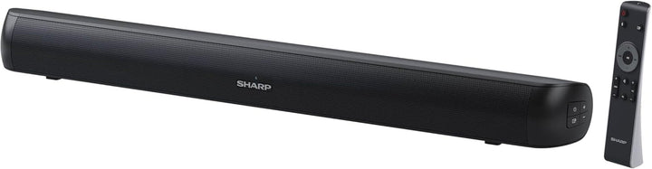 SHARP HTSB107 2.0 Soundbar 90W (USB, Bluetooth, HDMI, Optisch, Aux-In (3,5Mm), Breite: 65Cm), Schwarz