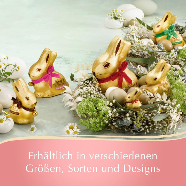 Lindt Schokolade GOLDHASE | 100 G GOLDHASE | Premium Vollmilch-Schokolade in Hasenform Zu Ostern | Osterschokolade | Schokoladengeschenk | Schokoladenhase | Osterhase