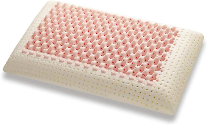 Marcapiuma - Pereche de perne de susținere a gâtului cu memorie - Miss & Mister - Parte ultra respirabilă - 100% acoperire din bumbac - Ortopedică - Pernă Visco Pillow Memory Foam - PRODUS MEDICAL - Fabricat în Italia