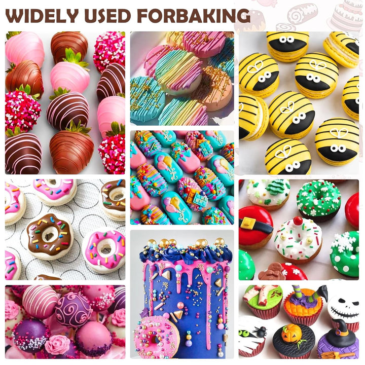 Fettlösliche Lebensmittelfarbe Für Schokolade - 10 Farben Ölbasis Lebensmittelfarben Fondant, Backen, Kuchen, Kekse - Flüssige Geschmacklos Food Coloring Für Kakaobutter, Torten, Buttercream - 6Ml Je