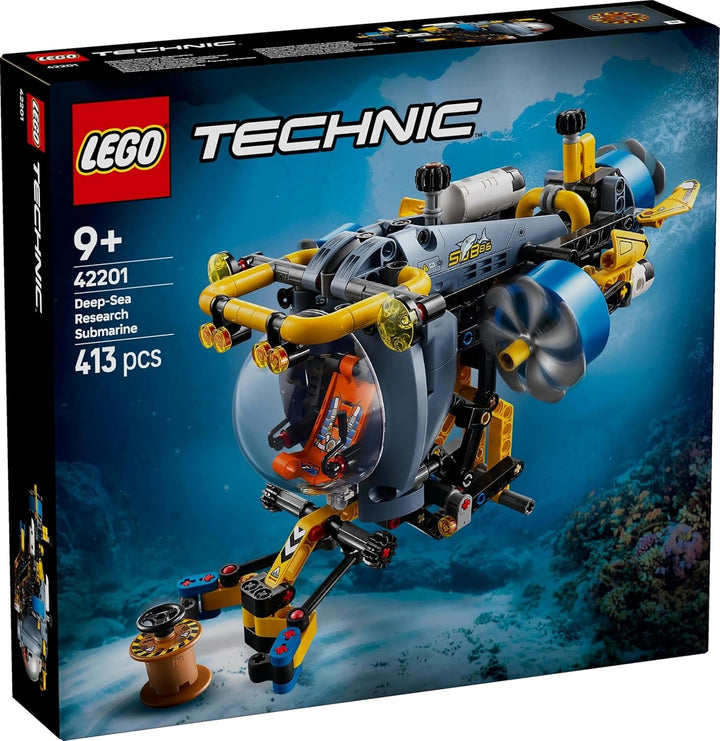 Submarin LEGO Technic Deep Sea Explorer, jucărie de construit pentru copii, băieți și fete de la 9 ani, idei creative de cadouri pentru ziua de naștere, vehicul construibil, cu elice rotative 42201