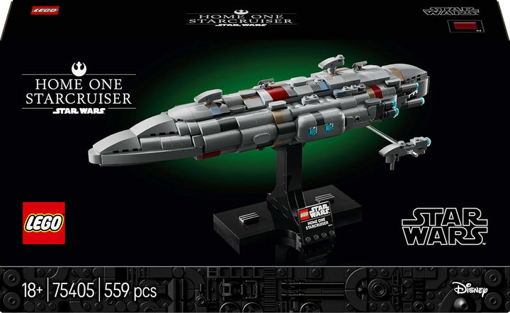 LEGO Star Wars 75405 Home One Starcruiser din Întoarcerea lui Jedi - Model de navă stelară - Set de fantezie și colecție de construit și expus - Cadou pentru fanii adulți și adolescenți